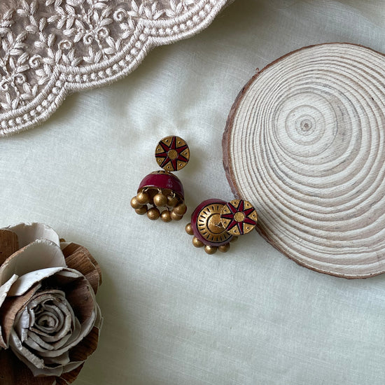 Terracotta jhumkas