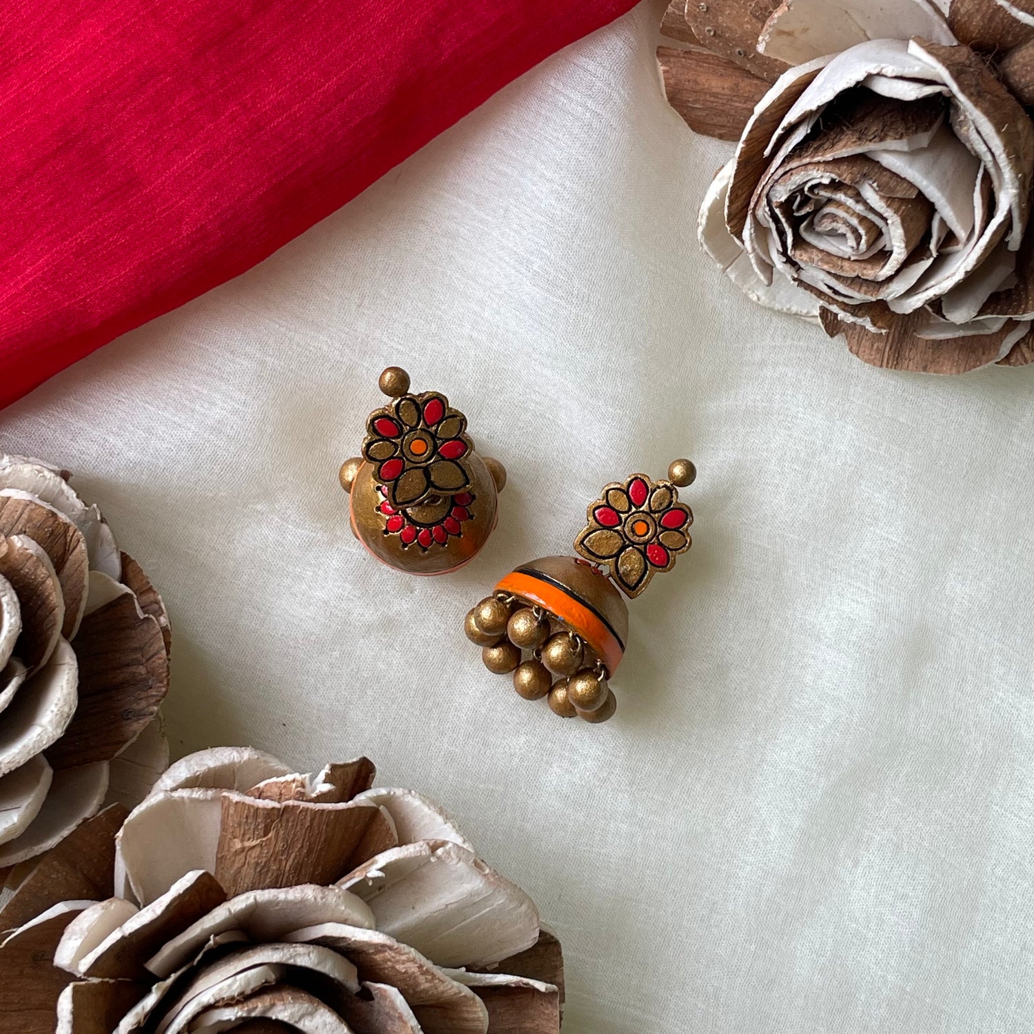 Terracotta jhumka designs deals