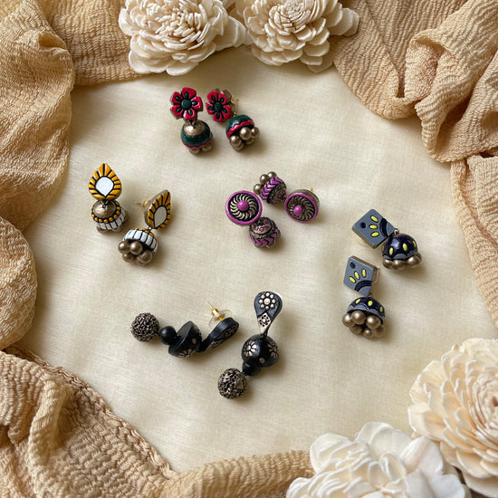 Assorted Jhumkas (Set of 5)