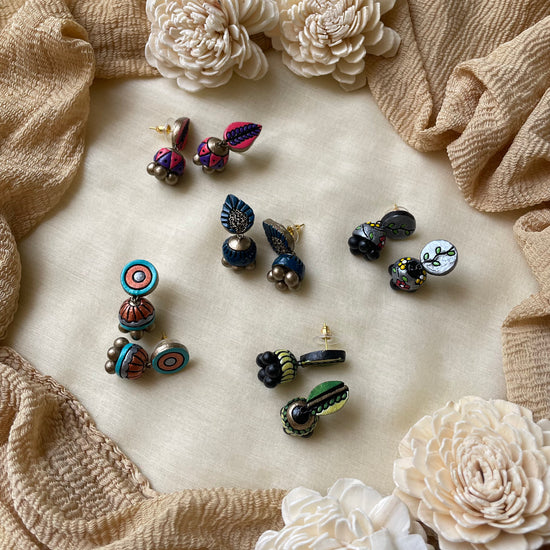 Assorted Jhumkas (Set of 5)