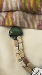 Natural Soap Stone Beads - White Cow Terracotta Necklace Set