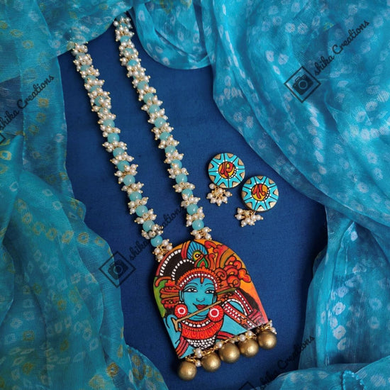 Krishna With Pearl Garland