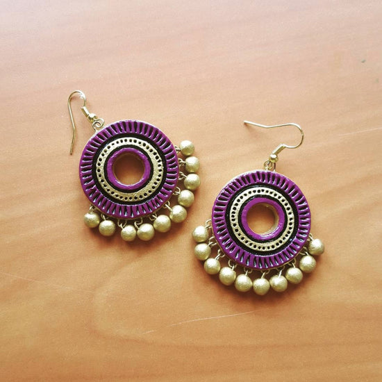 Chand Bali With Golden Danglers