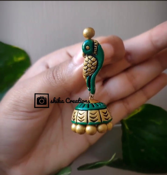 Parrot Jhumkas