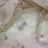 Handmade terracotta clay daisy flower stud earrings white petals and yellow center disk