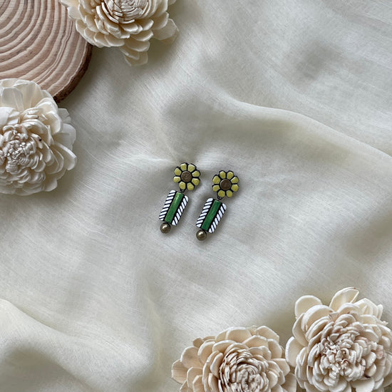 2 Step Terracotta Danglers