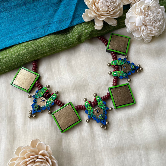 Parrot terracotta neckwear