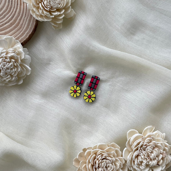 2 Step Terracotta Danglers