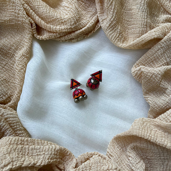 Terracotta jhumkas